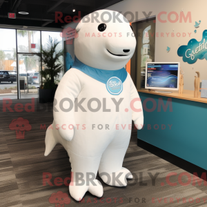Mascot character of a White...