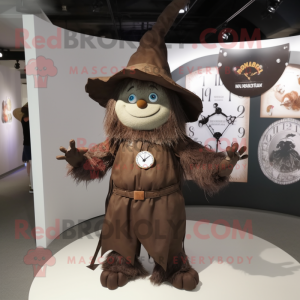 Brown Witch S Hat maskot...