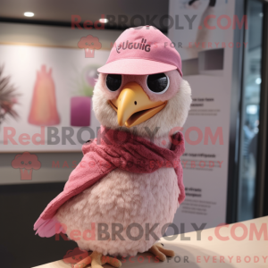 Mascot character of a Pink...