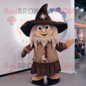 Brown Witch S Hat maskot...