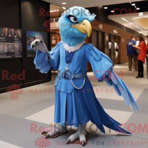 Mascot character of a Blue...