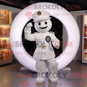 Mascot character of a White...