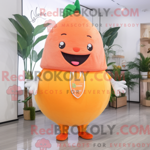 Mascot character of a Peach...