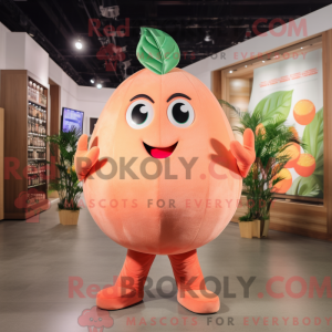 Mascot character of a Peach...