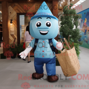 Mascot character of a Blue...