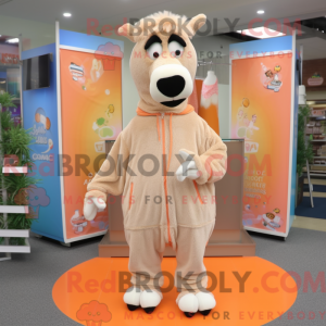 Mascot character of a Peach...