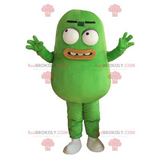 Green bean mascot green vegetable potato - Redbrokoly.com