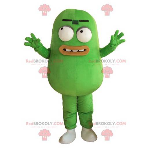 Mascotte de fève verte de légume vert de patate - Redbrokoly.com