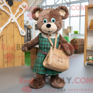 Mascot character of a Brown...