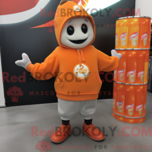 Postava maskota oranžové...
