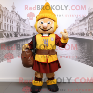 Mascottefiguur van een...