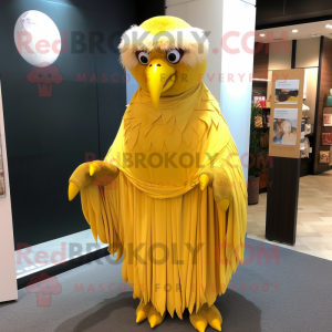 Yellow Eagle maskot drakt...