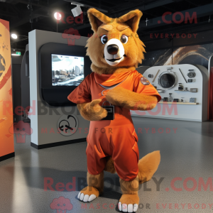Mascottefiguur van een Rust...