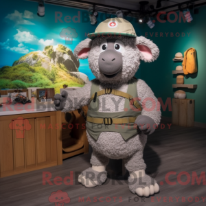 Mascot character of a Gray...