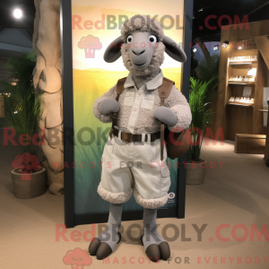 Mascot character of a Gray...