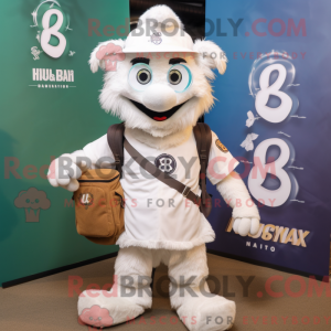 Mascot character of a White...