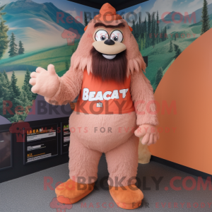 Mascot character of a Peach...