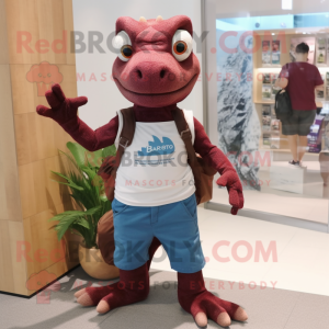 Maroon Lizard mascotte...