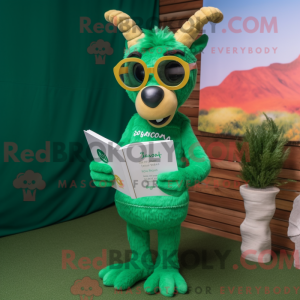 Mascot character of a Green...