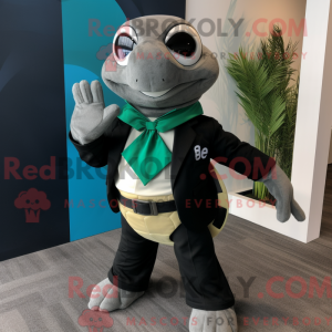 Maskottchen einer schwarzen...