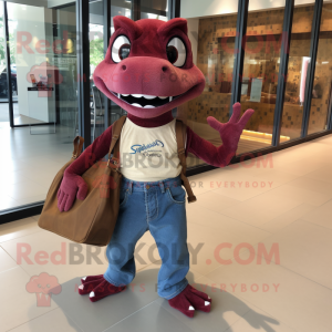 Maroon Lizard mascotte...