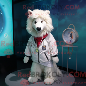 Mascot character of a White...