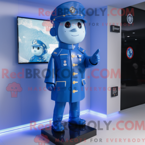 Mascot character of a Blue...