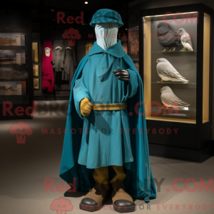 Mascot character of a Teal...