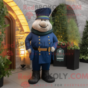 Mascot character of a Navy...
