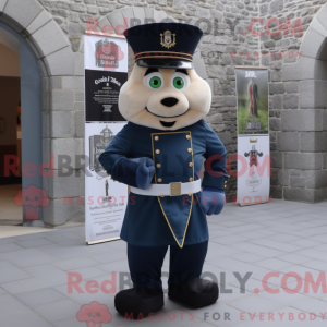 Mascot character of a Navy...