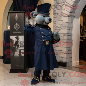 Mascot character of a Navy...