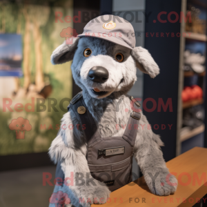 Mascot character of a Gray...