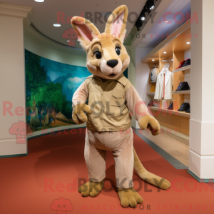 Maskot-karakter av en Tan...