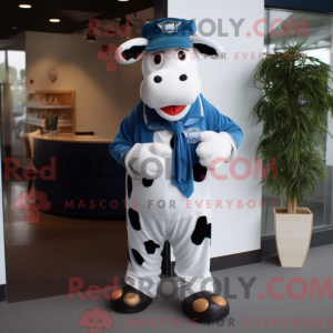 Maskottchen einer blauen...
