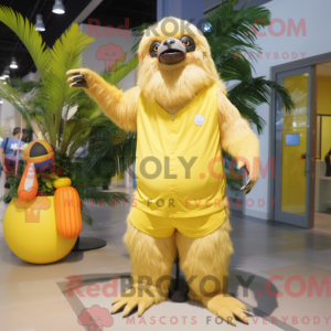Mascot character of a Lemon...
