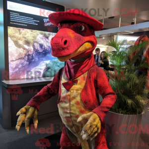 Mascot character of a Red...