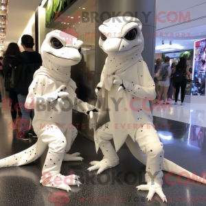 Maskot-karakter av en hvit...