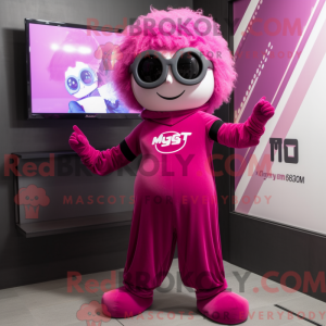 Postava maskota purpurového...