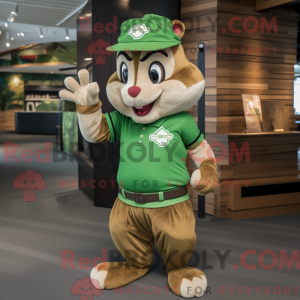 Mascot character of a Green...