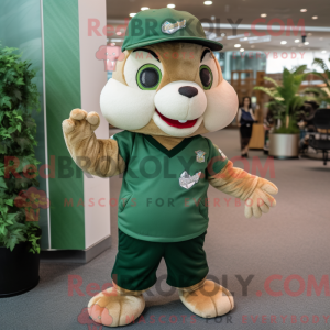 Mascot character of a Green...