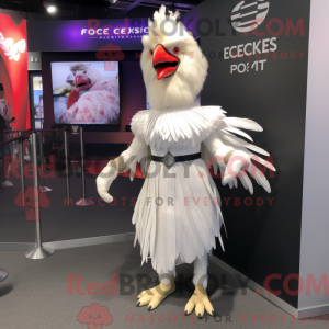 Personaje mascota de gallos...