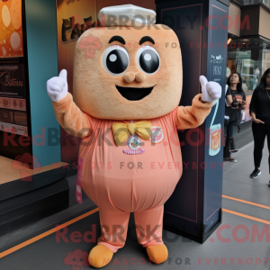Mascot character of a Peach...