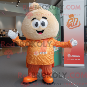 Maskotkarakter af en Peach...