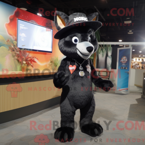 Mascot character of a Black...