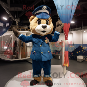 Mascot character of a Navy...