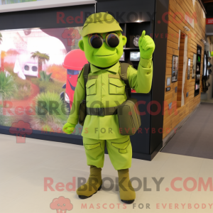 Mascottefiguur van een...