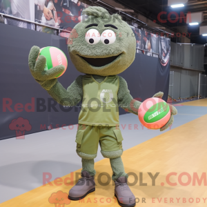 Mascot character of a Olive...