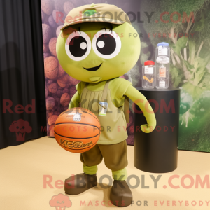 Mascot character of a Olive...