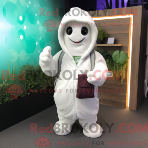 Mascot character of a White...