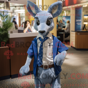 Mascot character of a Blue...